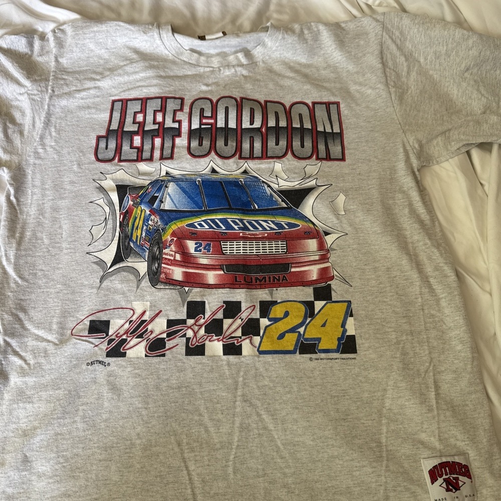 Jeff Gordon Vintage 1993 Race T-shirt Single Stitch Size XL Made In USA - Picture 1 of 9